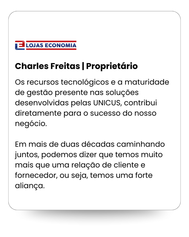 Charles Freitas - Lojas Economia